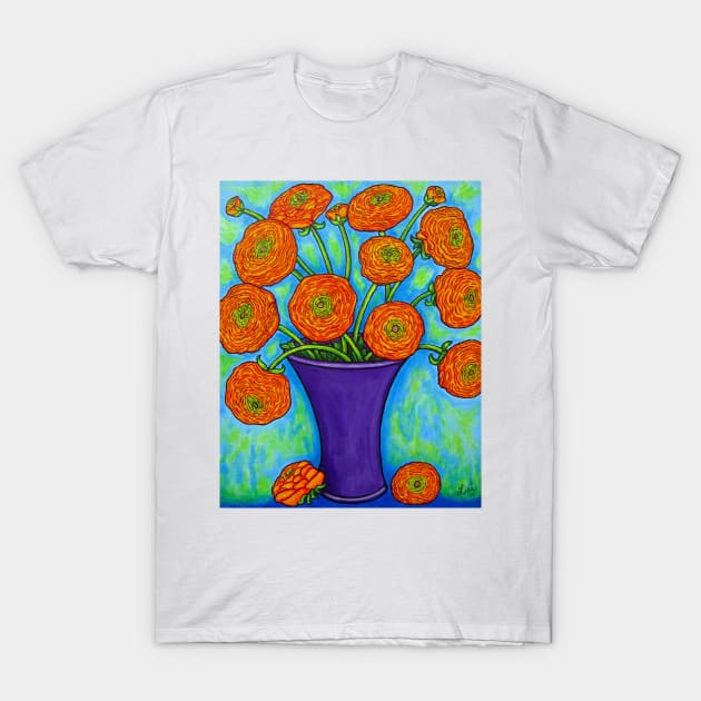 Radiant Ranunculus T-Shirt by LisaLorenz